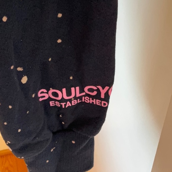 Navy Paint Splattered Sweatshirt - Picture 2 of 5